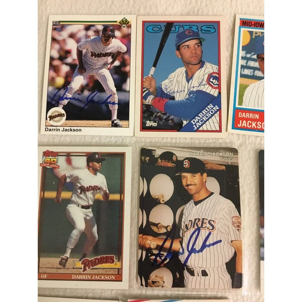 13 Cubs Darrin Jackson Autographed Baseball Card